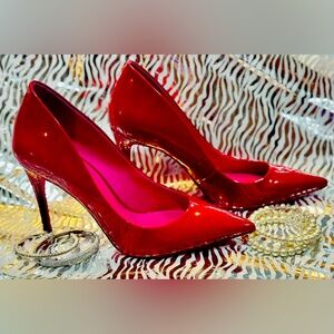 Aldo Red heels, sexy, patent leather! Size 9